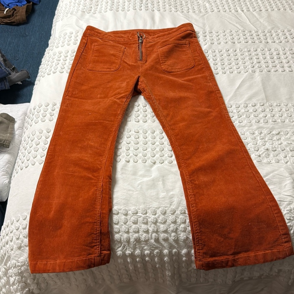 Wild fable crop corduroy, orange pants